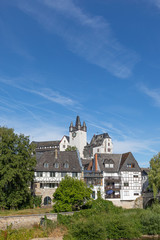 Fototapeta na wymiar historic Diez castle at river Lahn , Rhineland-Palatinate, Germany