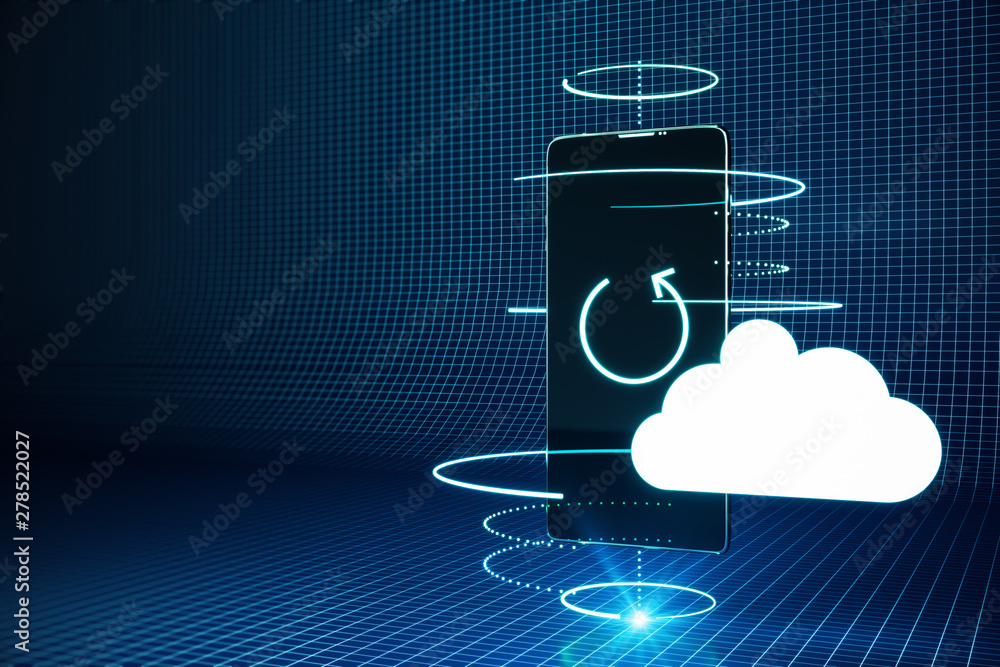 Poster Cloud computing and storage concept