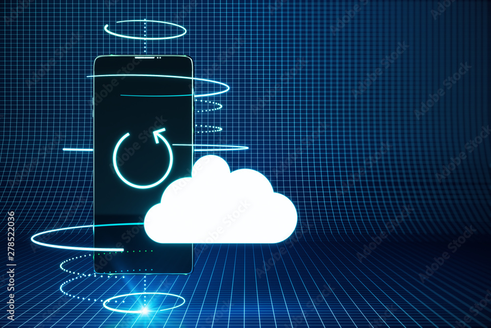 Poster cloud computing and safety concept
