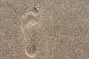 Fußspur im Sand