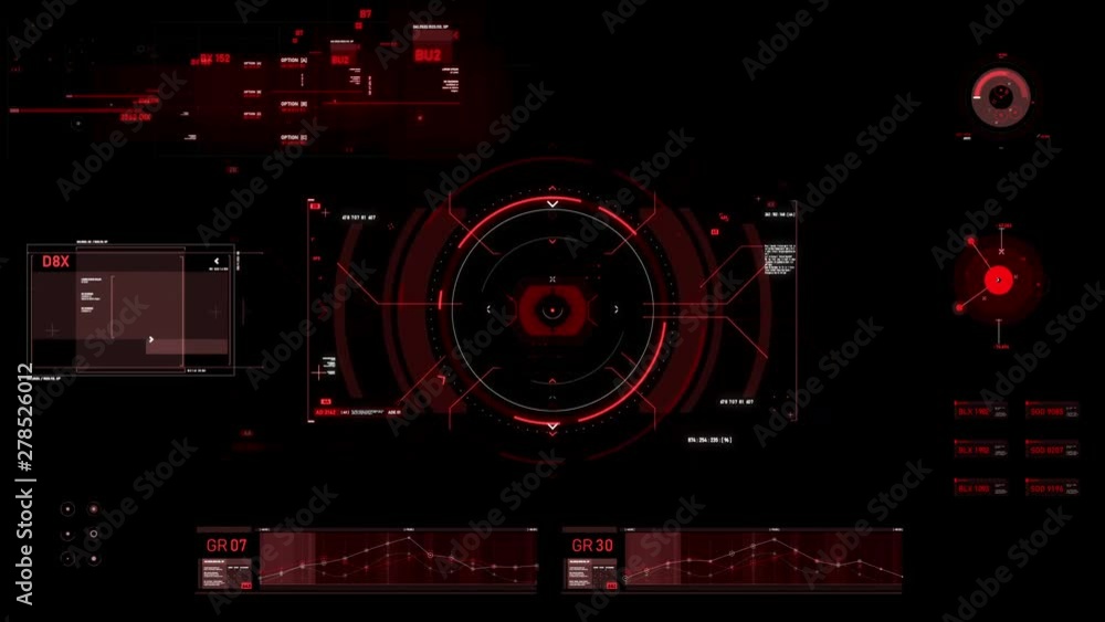 Poster target pointer and futuristic user interface hud gui digital text number element for cyber technolog