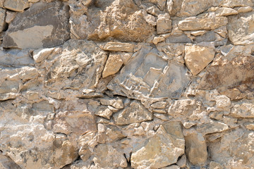 Ancient wall of a ruined building