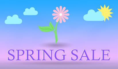 Spring sale concept