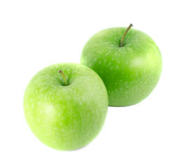 green apple isolated on white background