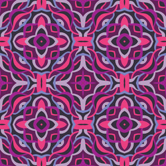 Abstract background seamless pattern. Carpet ethnic ornament. Mandala boho style. Vector illustration. Graphic design.