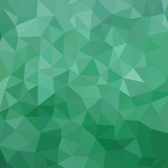 Green color polygonal background - vector pattern. Abstract geometric backdrop. Web site wallpaper.  