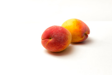 apricot on close up view. isolated