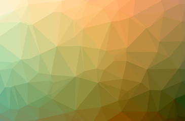 Illustration of abstract Orange, Yellow horizontal low poly background. Beautiful polygon design pattern.