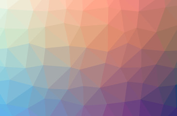 Illustration of abstract Orange horizontal low poly background. Beautiful polygon design pattern.