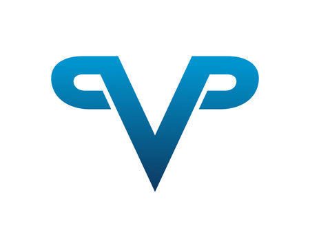 pvp letter logo design template 1