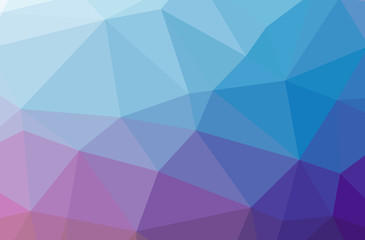 Fototapeta na wymiar Illustration of abstract Blue, Purple horizontal low poly background. Beautiful polygon design pattern.