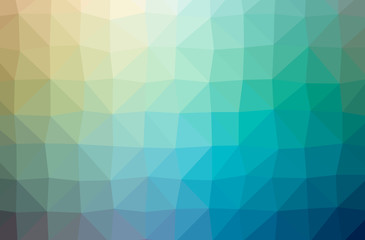 Illustration of abstract Blue And Green horizontal low poly background. Beautiful polygon design pattern.
