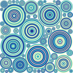 Abstract Generative Art color distributed  circles dots background illustration