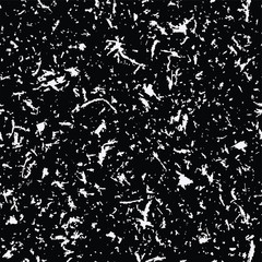 Black and white grungy recycled speckled elements natural terrazzo camouflage textured surface seamless repeat vector pattern. Grunge, cement, concrete.  Gravel.