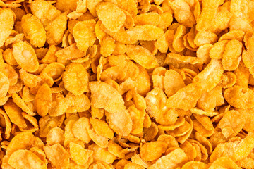 healthy food background of corn flakes