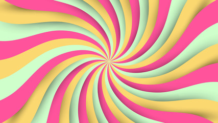 light shine comic style paper cut use color pastel. 