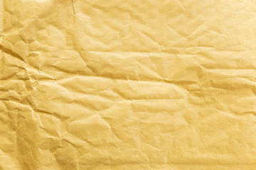 Abstract wrinkle yellow paper texture background, blank paper patern background