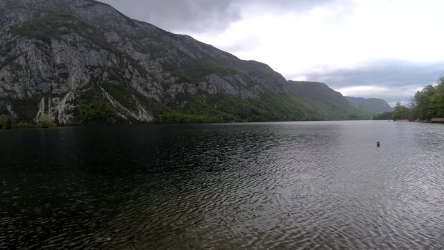 Left side pan of lake Bohinj