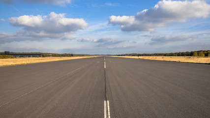 Runway on airport