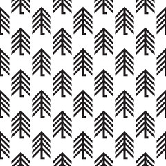 Seamless geometric Christmas patterns