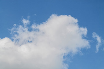 Obraz premium white clouds in the blue sky. background