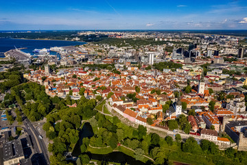 Tallinn in Estland aus der Luft