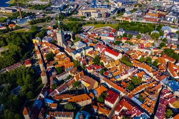 Tallinn in Estland aus der Luft