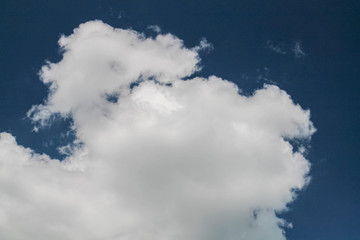 Obraz premium white clouds in the blue sky. background