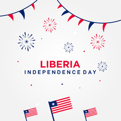 Liberia Independence Day Vector Design Template