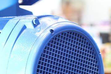 industrial motor , focus at machine guard