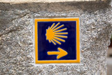 Camino de Santiago Sign; Galicia