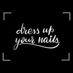 lettering dress up your nails