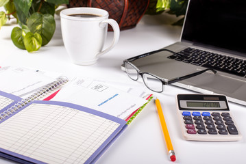 Obraz premium Home Finance Planner and Bill Organizer
