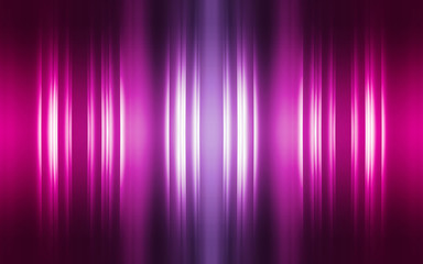 Dark abstract futuristic background. Neon lines, glow. Neon lines, shapes. Pink and blue glow