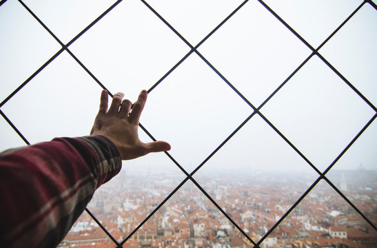 Foggy Venice from the top.