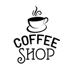 Beautiful retro Coffee Shop logo template vector