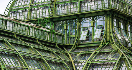 Im Jugendstil erbautes Gewächshaus in Wien