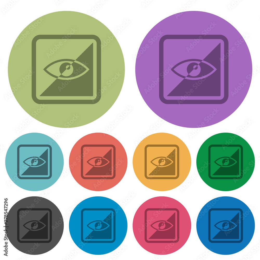 Poster invert object color darker flat icons