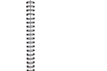 Empty notebook with white texture background surface. Copy space for add text or art work designs.