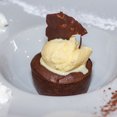 variety of ice creams and gourmet desserts