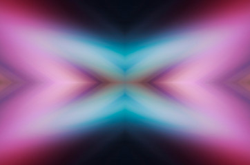 Fototapeta premium Dark abstract futuristic background. Neon lines, glow. Neon lines, shapes. Pink and blue glow