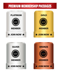 Set of Premium Quality Labels - Premium Membership Packages