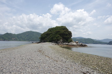 八幡浜大島のエンジェルロード -愛媛県八幡浜市-