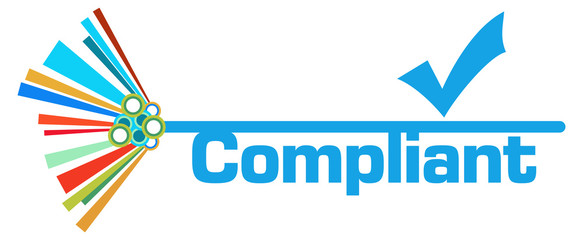 Fototapeta premium Compliant Colorful Graphical Element Symbol 