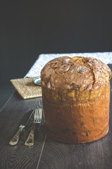 Panettone, traditional Italian cake for Christmas