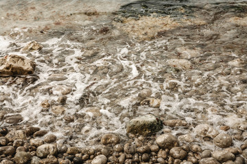 Landscape stones in water