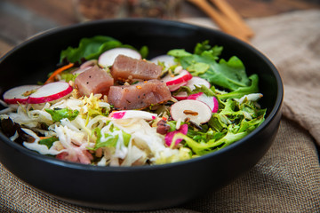 Tuna fume of rice cook radish and white chou