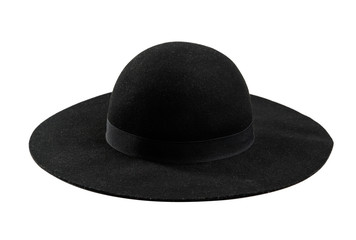 Female black retro hat