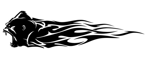 Gorilla Flame Trail, Wild and Aggressive © Draco77