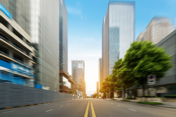 Fototapeta premium The expressway and the modern city skyline are in Chongqing, China.